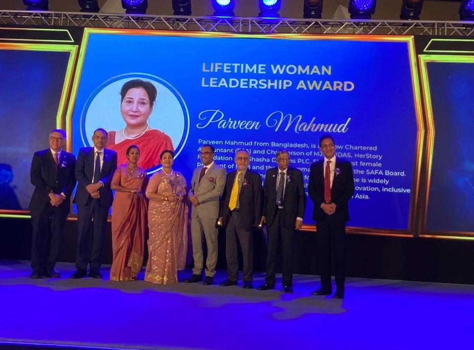 Parveen Mahmud FCA Honored with Lifetime Women Leadership Award 2025