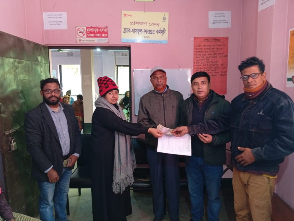 Monthly Allowances Distributed to MCPs and Learners under Ghashful’s PRISE Project 2 PRISE 4