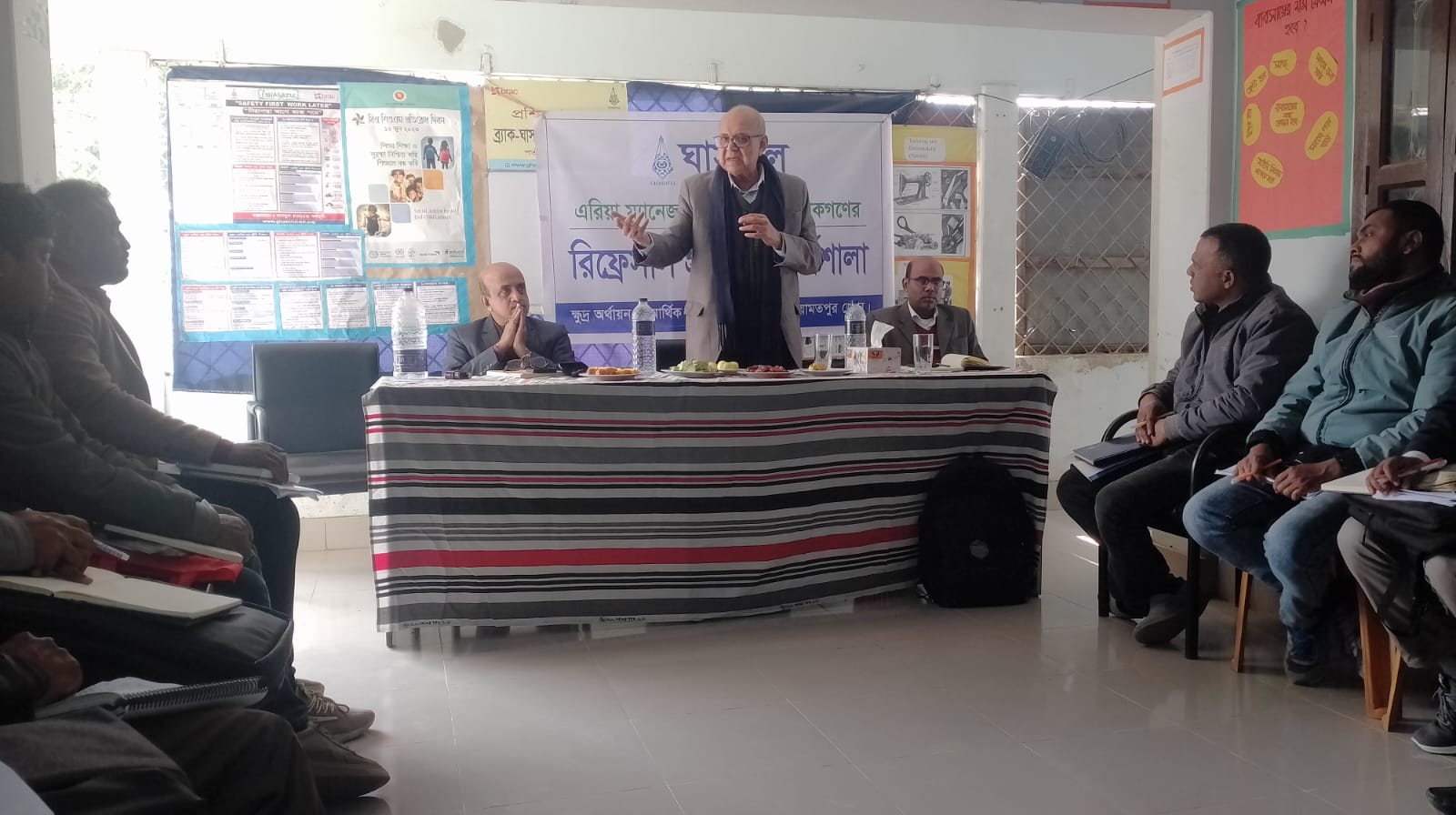 Refresher Meeting Held at Ghashful Patnitala Area Office; CEO Highlights PKSF Guidelines and Visits Microenterprises