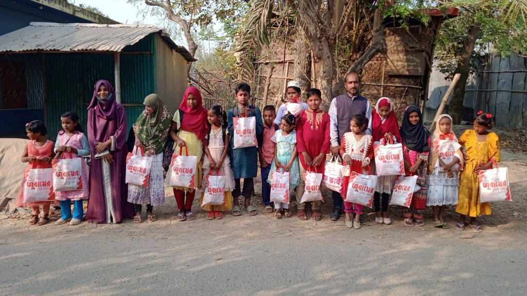 Ghashful Foster Children Celebrate Eid with New Clothes and Joyful Moments in Niamatpur 3 foster child eid dress 3