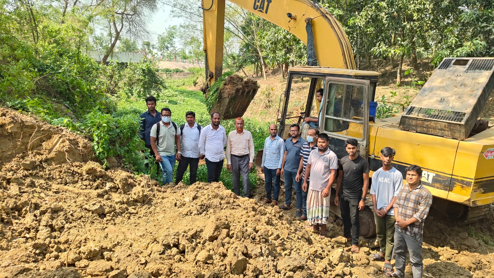 Home 21 Inauguration of 6 KM Canal Re-excavation in Niamatpur, Naogaon