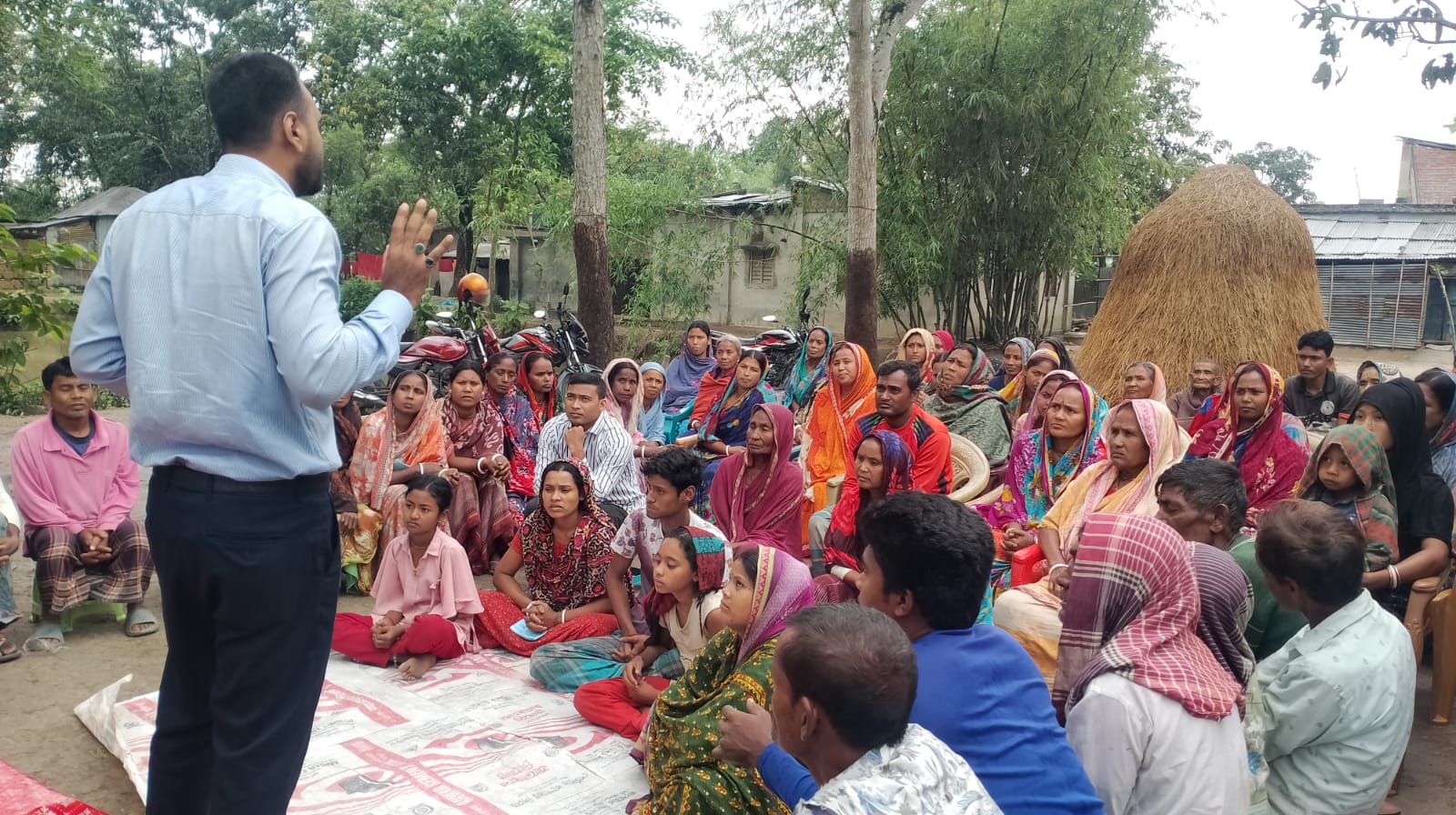 Courtyard Meeting in Patnitala Highlights Livestock Rearing and Animal Health