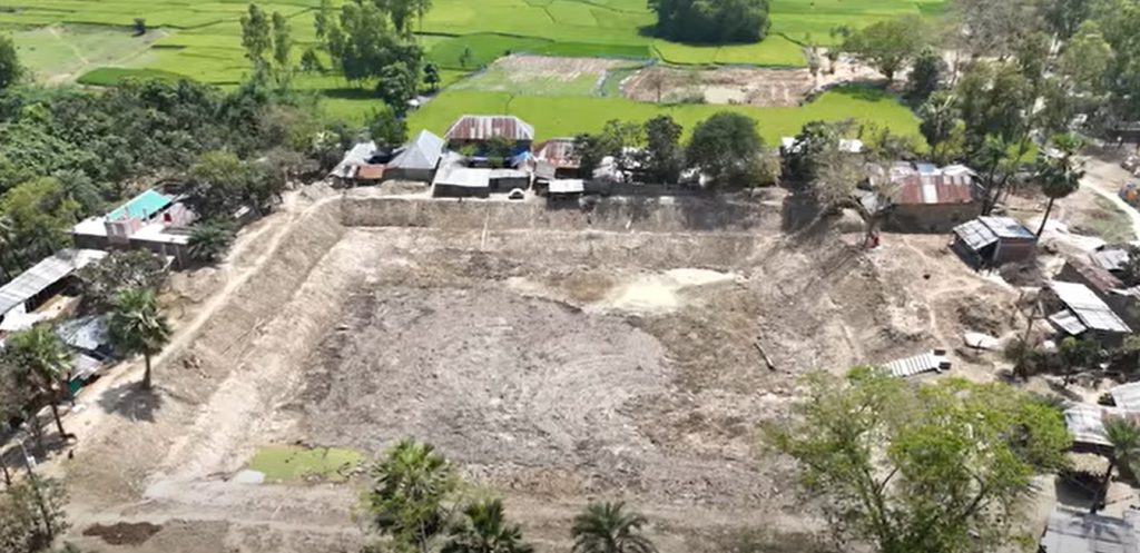 pond excavansion ecccp drone shot